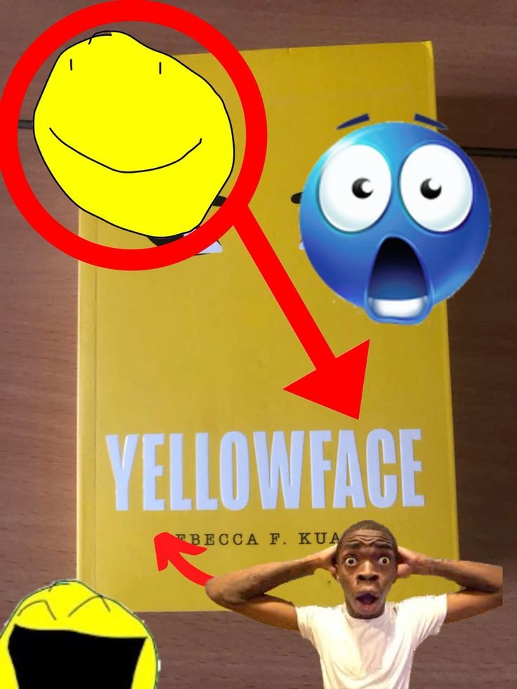 yellow face book